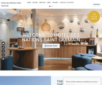 Paris-Hotel-Des-Nations-ST-Germain.com(Hôtel des Nations Saint Germain) Screenshot