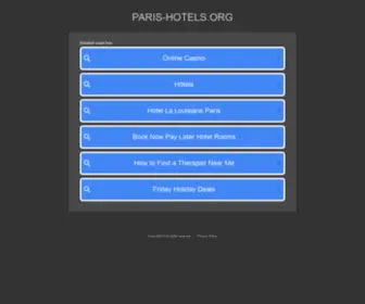 Paris-Hotels.org(Paris Hotels) Screenshot