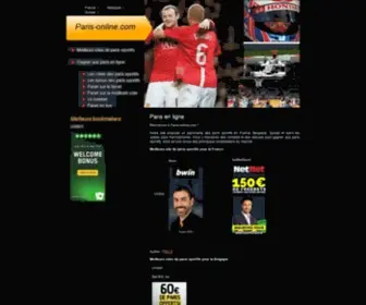 Paris-Online.com(Site de paris sportif en ligne) Screenshot