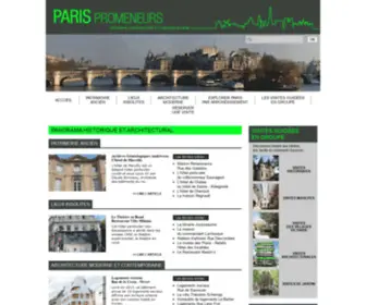 Paris-Promeneurs.com(Découvrez l'architecture de paris) Screenshot