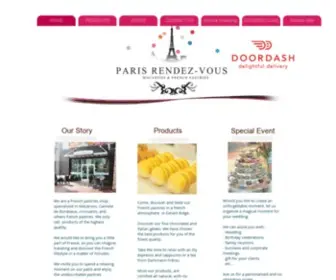 Paris-Rendezvous.com(Paris-gourmet, French pastries, macaron, gelato, chocolates, Phoenix) Screenshot