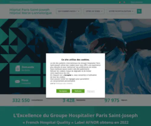 Paris-Saint-Joseph-Hospital.com(Paris Saint Joseph Hospital) Screenshot