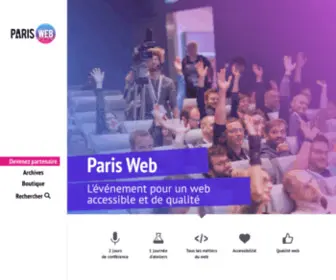 Paris-Web.fr(Paris Web) Screenshot