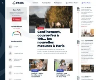 Paris.fr(Site officiel de la Ville de Paris) Screenshot