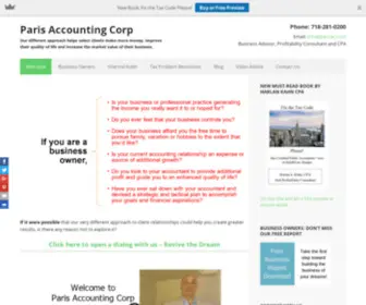 Parisac.com(Paris Accounting Corporation) Screenshot