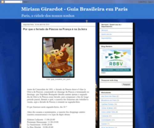 Parisacidadedosnossossonhos.com(Miriam Girardot) Screenshot