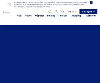 Parisaeroport.fr(Toutes les informations pour voyager) Screenshot