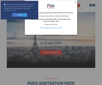 Parisarbitrationweek.com(Paris truly) Screenshot