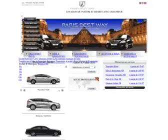 Parisbestway.com(Location de véhicule avec chauffeur) Screenshot