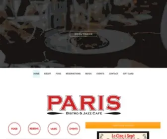 Parisbistro.net(Paris Bistro) Screenshot