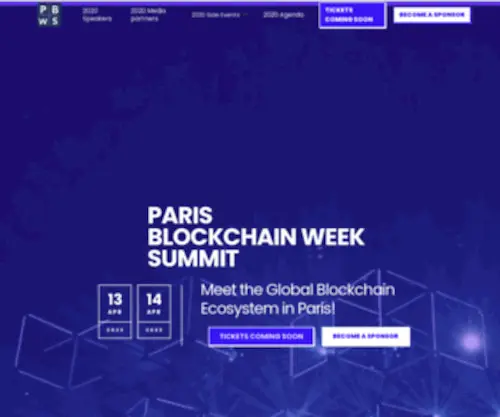 Parisblockchainweeksummit.com(Paris Blockchain Week Summit) Screenshot