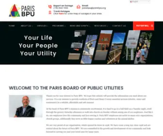 Parisbpu.com(Paris Board of Public Utilities) Screenshot