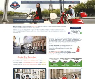 Parisbyscooter.com(Paris Scooter Rentals) Screenshot