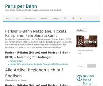 Parisbytrain.com(Pariser U) Screenshot