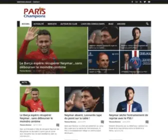 Parischampions.fr(PSG) Screenshot