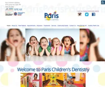 Parischildrensdentistry.com(Dentist in Paris) Screenshot