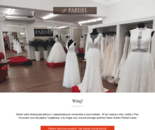 Parisel.pl(Salon sukien ślubnych Parisel Łuków) Screenshot