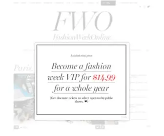 Parisfashionweeklive.com(Paris Fashion Week LIVE) Screenshot