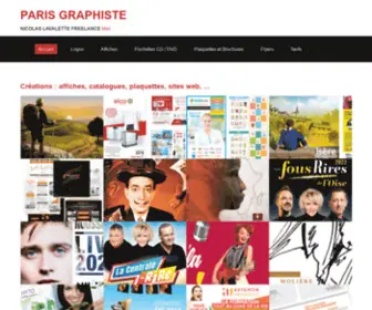 Parisgraphiste.com(Graphiste Paris / Nicolas Lavalette) Screenshot