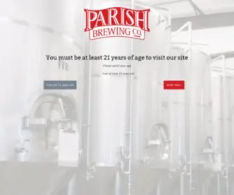 Parishbeer.com(Parish Brewing Co) Screenshot