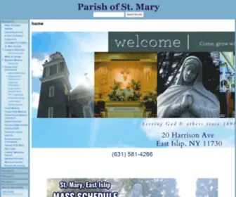 Parishofstmary.org(Parish of Saint Mary) Screenshot