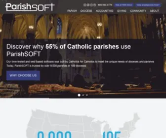 Parishsoft.com(Catholic Church Software for Parishes and Dioceses) Screenshot
