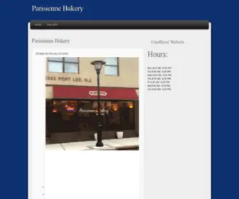 Parisiennebakery.com(Parisienne Bakery) Screenshot