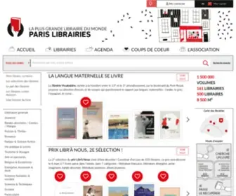 Parislibrairies.fr(Réserver) Screenshot