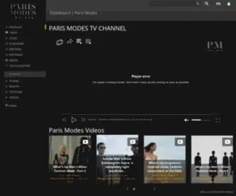 Parismodestv.com(Paris Modes TV Your Fashion Editorializer) Screenshot