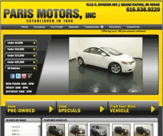 Parismotors.com(Parismotors) Screenshot