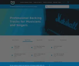 Parismusic.co.uk(Backing Tracks & Professional Music Tracks) Screenshot
