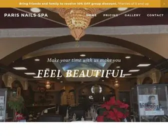 Parisnailsclarksville.com(Paris Nails Spa) Screenshot