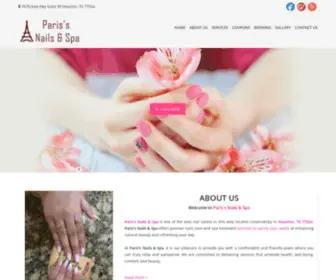 Parisnailsspahouston.com(Paris's Nails & Spa) Screenshot