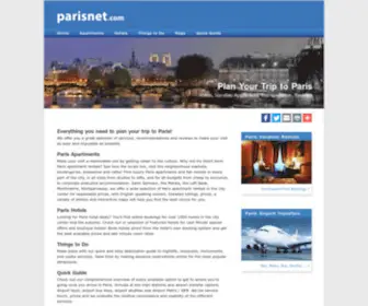 Parisnet.com(Paris Vacation Apartments) Screenshot