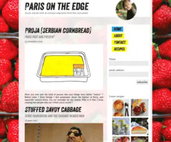 Parisontheedge.com(Paris on the Edge) Screenshot