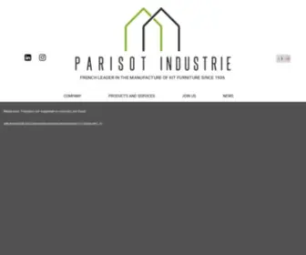 Parisot.com(Leader français du meuble en kit depuis 1936) Screenshot