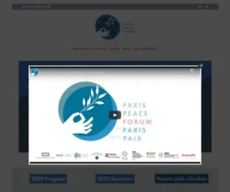 Parispeaceforum.org(The Paris Peace Forum) Screenshot