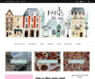 Parispelemele.fr(Paris pêle) Screenshot