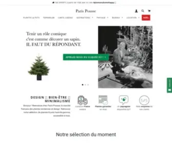 Parispousse.fr(Paysagiste, location et e-shop (plantes & pots livrées à domicile)) Screenshot