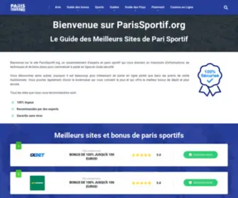 Parissportif.org(Meilleurs Sites & Bonus Paris Sportif en 2021) Screenshot
