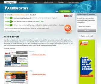 Parissportifs.net(Parissportifs) Screenshot
