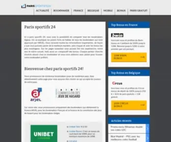 Parissportifs24.com(Comparatif meilleurs site pari sportif foot) Screenshot