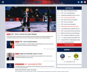 Paristeam.fr(PSG l'info par Paristeam) Screenshot