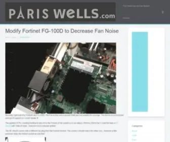 Pariswells.com(A blog and website by Paris Wells) Screenshot