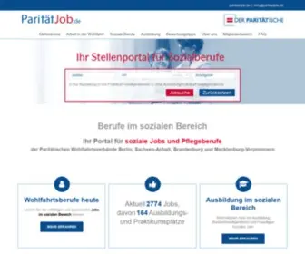 Paritaetjob.de(Berufe im sozialen Bereich) Screenshot
