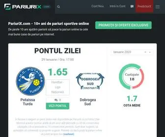 Pariurix.com Screenshot