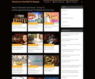 Pariwiki.ae(Watch Pinoy Teleserye Tv Shows Replay & Pinoy Tambayan Lambingan HD Tv Shows) Screenshot