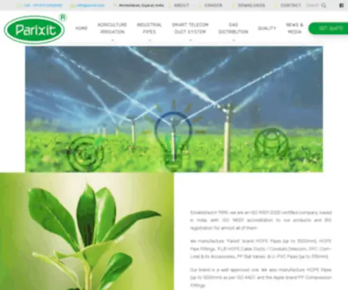 Parixit.com(Parixit Irrigation Limited) Screenshot