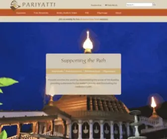 Pariyatti.com(Pariyatti) Screenshot