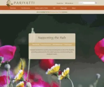 Pariyatti.org(Pariyatti) Screenshot